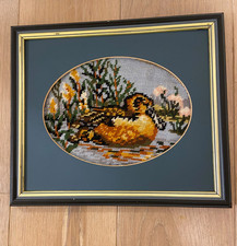 Gobelin - Stickbild Motiv Ente