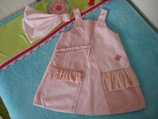 TILDA KOOKAI DAWANDA KLEID TUNIKA SOMMER STRAND rosa Gr. 86 92 Kopftuch DOLLY