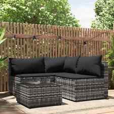 Garten Ecksofa mit Kissen Poly Rattan Gartenmöbel mehrere Auswahl vidaXL