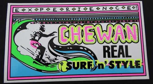 Werbe aufkleber chewan surf - werbe-aufkleber, n