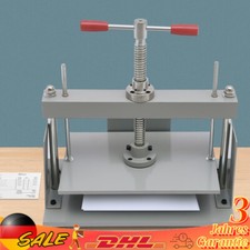 Flachdrücken Maschine Buchbinder Buchbinderpresse für Papier A4 + BalanceLeiste