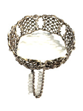 Trachtenschmuck Armband 835 Silber teilgeschwärzt punziert