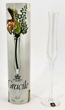 Vintage Royal Krona Gracile SCHWEDISCHE GLAS ORCHIDEE / ROSE VASE skandinavisch