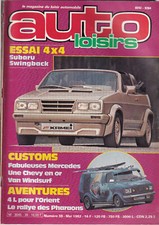 FREIZEITAUTO NR.38 SUBARU SWINGBACK / GOLF KAMEI / MERCEDES 500 / PICK-UP 2CV