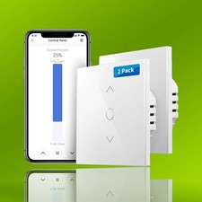 Meross WLAN Rolladenschalter 2er Set, Alexa Steuerung, Zeitschaltuhr