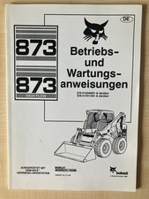 Bobcat 873 und 873 High Flow Bedienungs- Wartungsanleitung Manual