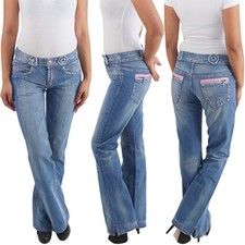 Damen Bootcut Hose Hüfthose