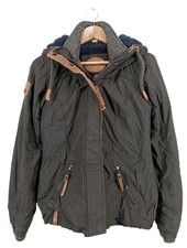 NAKETANO Kapuzenjacke Damen Jacke Gr. DE 36 khaki Casual-Look