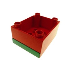 1x Lego Duplo Kabine 3x4 rot