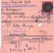 897080) SBZ Postanweisung mit