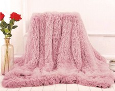 Kuscheldecke Wohndecke Tagesdecke 160x200/200x220/220x240 Felloptik Fellimmitat