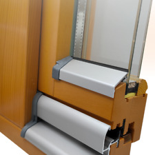 Flügelabdeckprofil für Holzfenster Wetterschutz Aluprofil Wetterschenkel