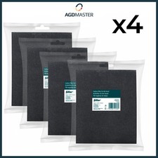 4x Universal Aktivkohlefilter Doppel Fettfilter Dunstabzugshaube - zuschneidbar