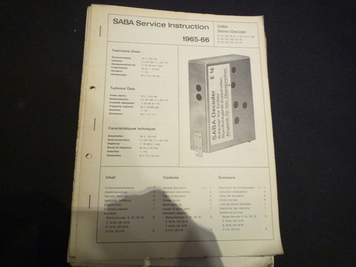 Original service manual - original,
