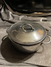 Kochtopf, mit Deckel, markenlos, ca. 20 cm Durchmesser, ca. 8 cm Höhe, gebraucht