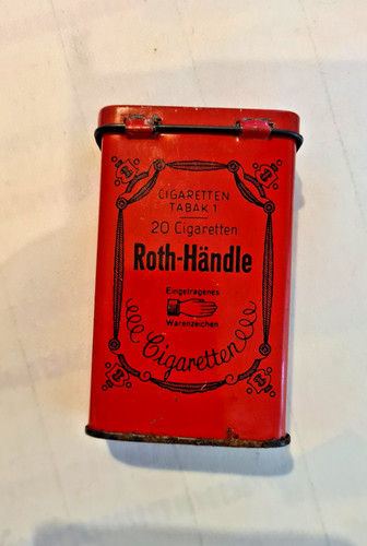 Alte zigarettendose metall - zigarettendose,