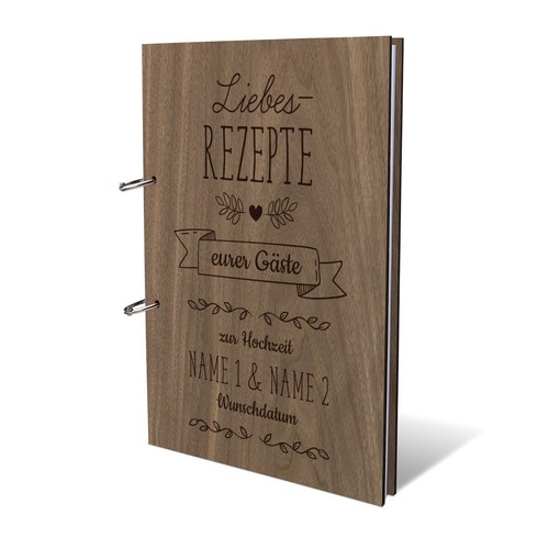 Hochzeit gästebuch holz - hochzeit,