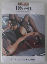NEU & OVP: Wolford BLUE ANGEL STOCKINGS / Strümpfe! Gr. L! Farbe: sahara/white