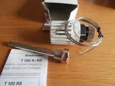 Honeywell Thermostat mit Fernfühler und 1/2" Tauchhülse T 100 R AB 30-70 Grad