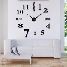 Wanduhr XL Deko Spiegel