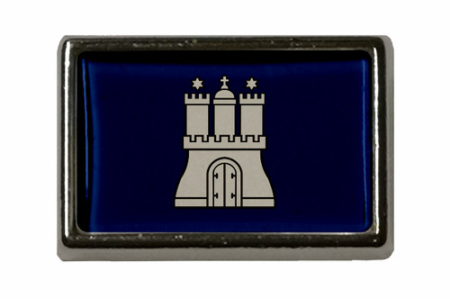 Pin hamburg blau anstecker - pin,