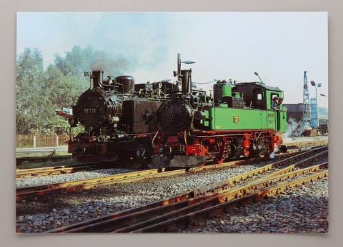 Postkarte dampfloks der - -,