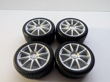 MERCEDES-BENZ SLS 19 ZOLL FELGEN RIMS 40x17 / 39x15 mm 1:18 MAISTO TUNING UMBAU