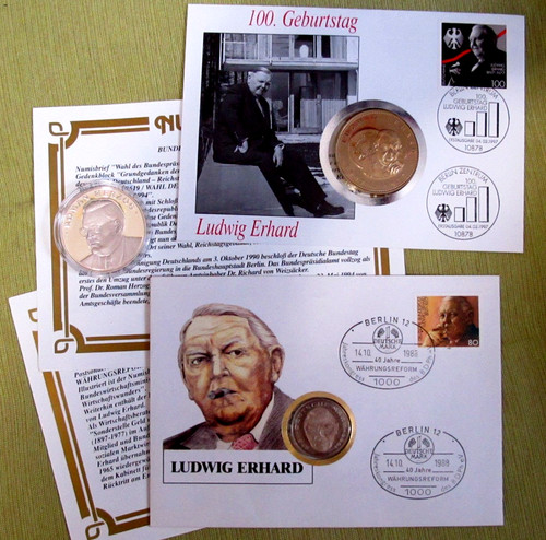 Numisbrief ludwig erhard - numisbrief,