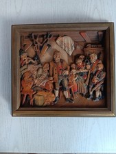 ANRI Franz von Defregger Wandbild Relief geschnitzt XL Holz Aufkleber
