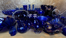 Kobaltblaues Glas: Gläser, Schalen, Deko, Vasen, Schwan, Stückpreis ab 5€