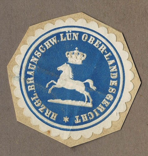 Siegelmarke braunschweig - siegelmarke,