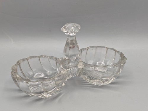 Doppel salzschale pressglas - doppel-salzschale,