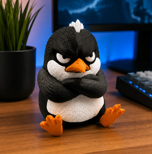 Grumpy penguin bockiger - grumpy, /