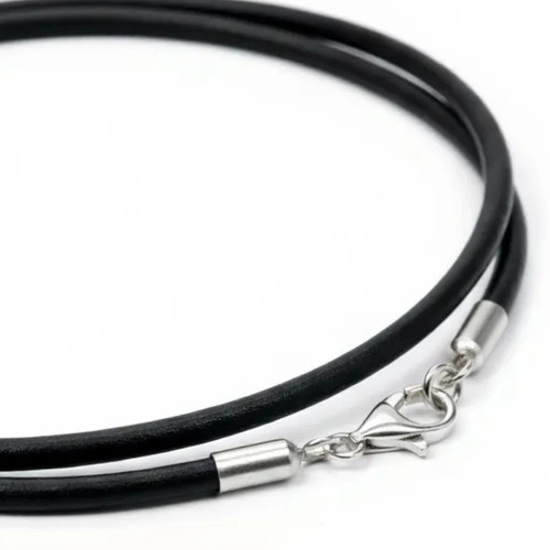 Lederband 925 silber - 925,