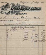 Karl Richard Kaufmann 1906 Textil Blousen Elberfeld Wuppertal Rheda Minden