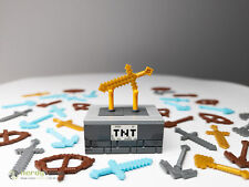 LEGO Minecraft Waffen Schwert Axt Spitzhacke Schaufel Bogen Zubehör Minifiguren 