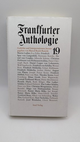 Frankfurter anthologie band - frankfurter,