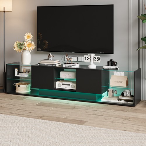 Schrank mit led leuchten - tv-schrank,