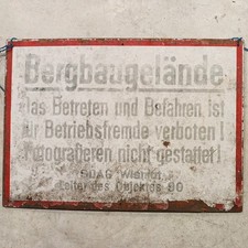 Ddr sdag wismut schild - ddr,