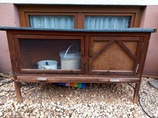 Kaninchen  oder Meerschweinchenstall Größe 110 x 40 x 43 Gesamt höhe   66 cm