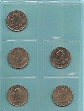 USA 5 x  Quarter Dollar ver. Staaten siehe Beschreibung aus K-N, siehe Scann.