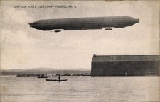 Ak Zeppelin'sches Luftschiff Modell Nr. 4, über dem Bodensee,... - 4774944
