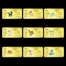 9pcs Pokémon Goldbarren Set