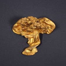 Feuervergoldete Bronzeapplike