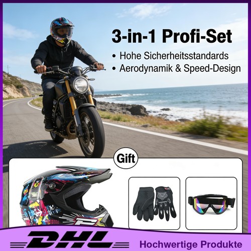 Motorradhelm l mit - s/m/l,