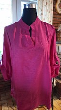 Schicke Damen Bluse Tunika 3/4 Arm pink Damenbluse XL Gr. 44/46 NEU