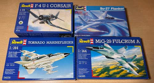 Revell modellbau konvolut - modellbau, 4x