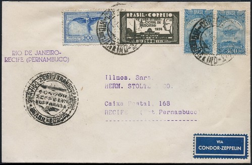 Zeppelin brasilien 1934 saf - brasilien, 3.