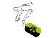 Dog Tag Fahne Flagge Deutschland Sachsen Anhalt DogTag 3x5cm Kette mit Anhänger