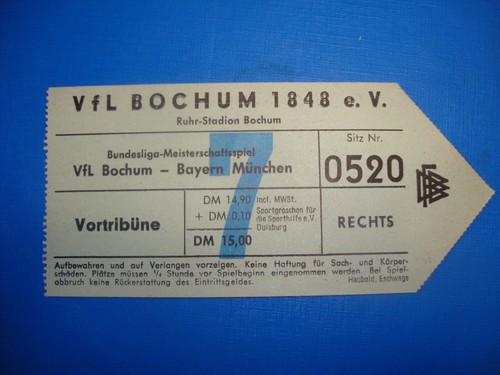 Ticket vfl bochum bayern - ticket,